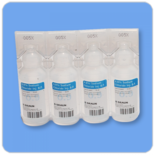 Sodium Chloride 0 9 Normal Saline For Injection 10Ml Pack 20 AIMS 