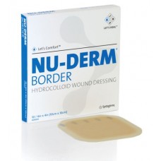 NU-DERM® HYDROCOLLOID BORDER WOUND DRESSING, 10CM X 10CM, PACK/10 (HCB204)