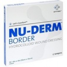 NU-DERM® HYDROCOLLOID BORDER HEEL/ELBOW WOUND DRESSING, 8CM X 12CM, PACK/10 (HCH207)