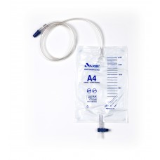 AAXIS URINARY DRAINAGE BAG A4 - 2000ML STERILE 120CM TUBE T-TAP CLOSED SYSTEM, EACH (10013104)